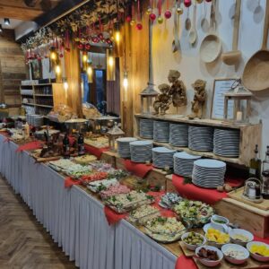 room with breakfast